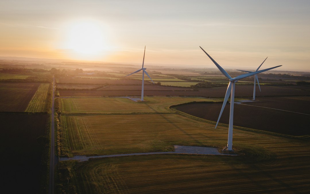 風力発電設備のある風景